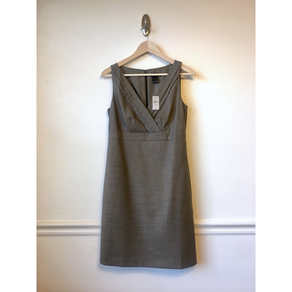 ANN TAYLOR | NWT Sleeveless Brown Tweed Dress 6